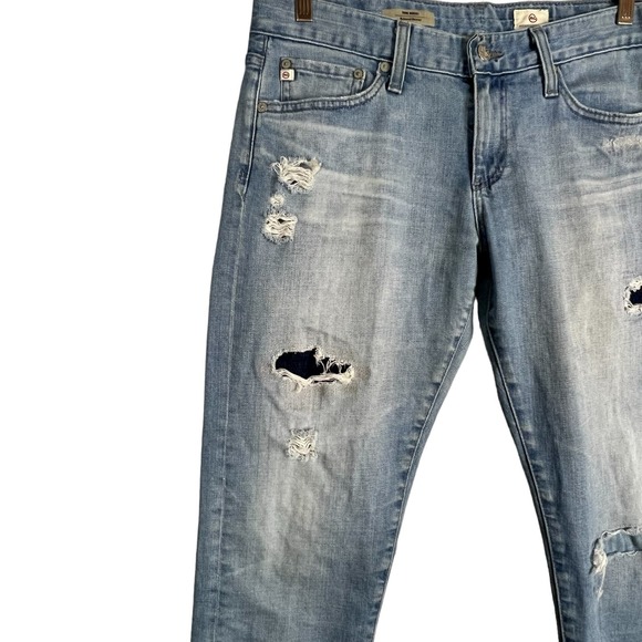 AG Nikki relaxed skinny distressed jeans 28 - Picture 2 of 11